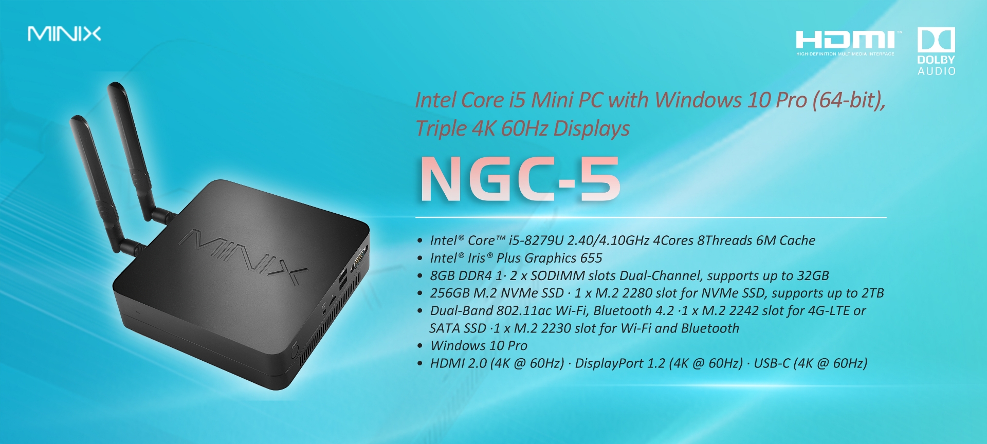 NEO Z100-0dB Windows 11 Pro mini PC  MINIX - Official authorized EU  Distributor of PEPPER JOBS products et Digital Signage / Kiosk players  X28-i et X99-i